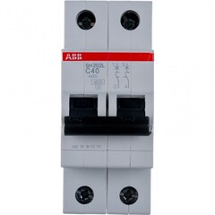 Выключатель автоматический модульный ABB SH202L 2п C 40А 4.5кА C40 2CDS242001R0404