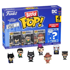 Фигурка Funko Bitty POP! DC Comics S1 Batman+Robin+Scarecrow+Mystery