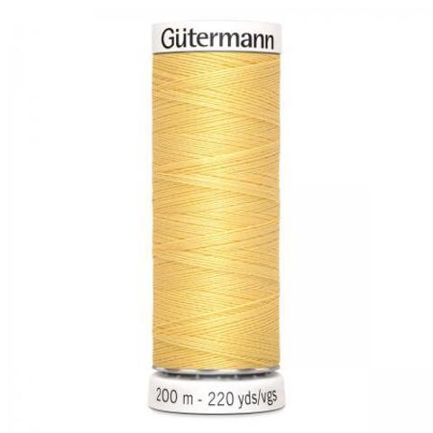 Нить Sew-All 200 м, Gutermann, 007 светло-желтый