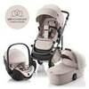 Комплект 3в1 коляска SMILE 5Z LUX Soft Taupe + Детское автокресло BABY-SAFE PRO LUX I Soft Taupe