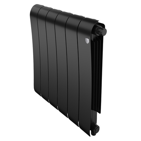 Royal Thermo Infinity VR 500 Noir Sable, 6 секций - радиатор с нижним правым подключением