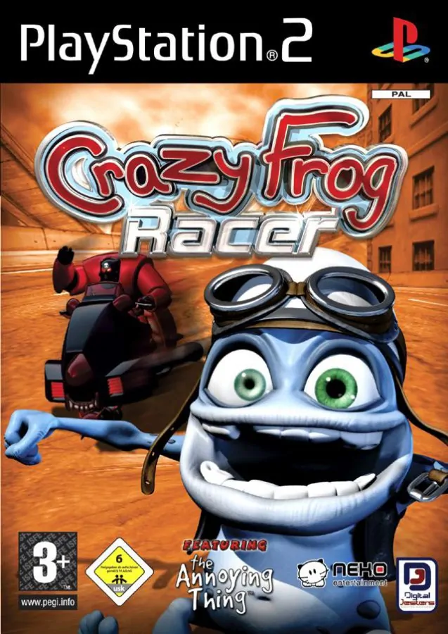 Crazy racers 2. Crazy Frog Racer ps2. Crazy Frog Racer 2 ps2. Crazy Frog Racer (2005) ps2. Ps2 игры Crazy Frog.