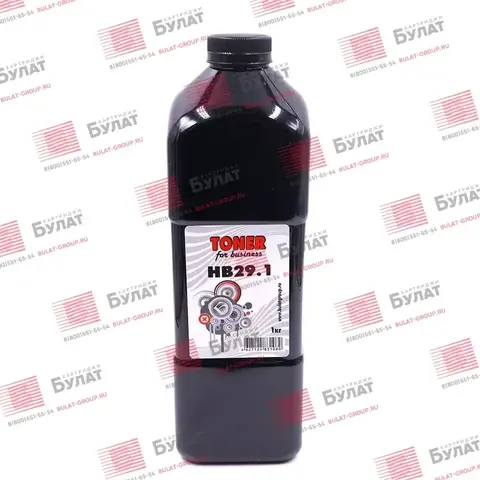 Тонер БУЛАТ HP HB29.1 (Чёрный, банка 1 кг)