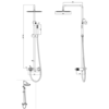 Boheme 128-NB Стойка для душа STICK Nikel Brush c ручкой DIAMOND
