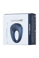Синее эрекционное кольцо на пенис Satisfyer Ring 2 - 