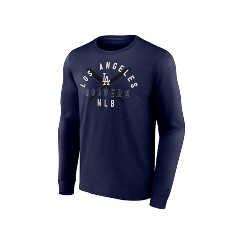 Футболки Los Angeles Dodgers Clubhouse Rebel Long Sleeve Crew T-Shirt - Mens