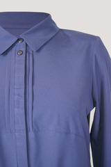 Блузка Laura Canorra 2182 рубашка поло складки однотон