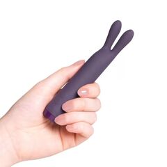 Фиолетовый вибратор с ушками Rabbit Bullet Vibrator - 8,9 см. - 