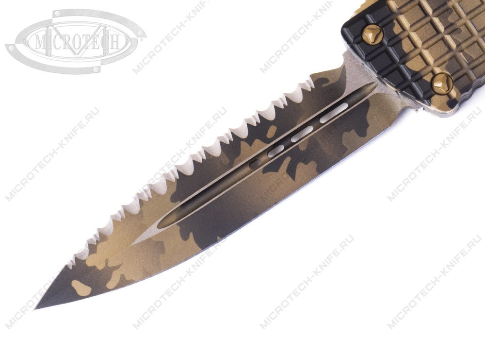 Нож Microtech Combat Troodon 142-3FRCCS FRAG Coyote Camo - фотография 