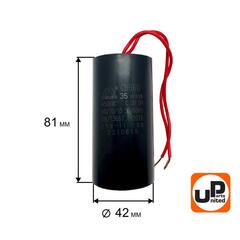 Конденсатор UNITED PARTS CBB60, 30 мкФ, 450В, гибкие выводы (90-0331)