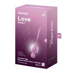 Тренажер для интимных мышц с вибрацией Satisfyer Love Birds 1 розовый (Connect App)