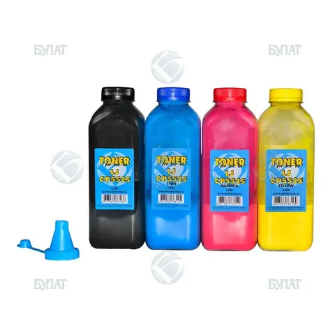 Тонер БУЛАТ HP Color LJ CP5525 (Жёлтый, банка 220 г)