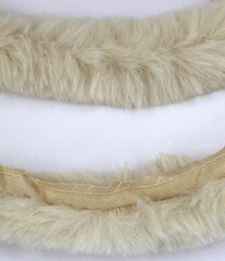 Кант меховой, ш. 4 см (1,5/2,5см), бежевый