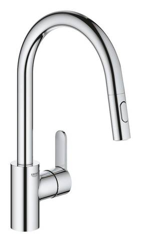 Смеситель для мойки с выдвижным изливом Grohe Eurostyle Cosmopolitan 31482003