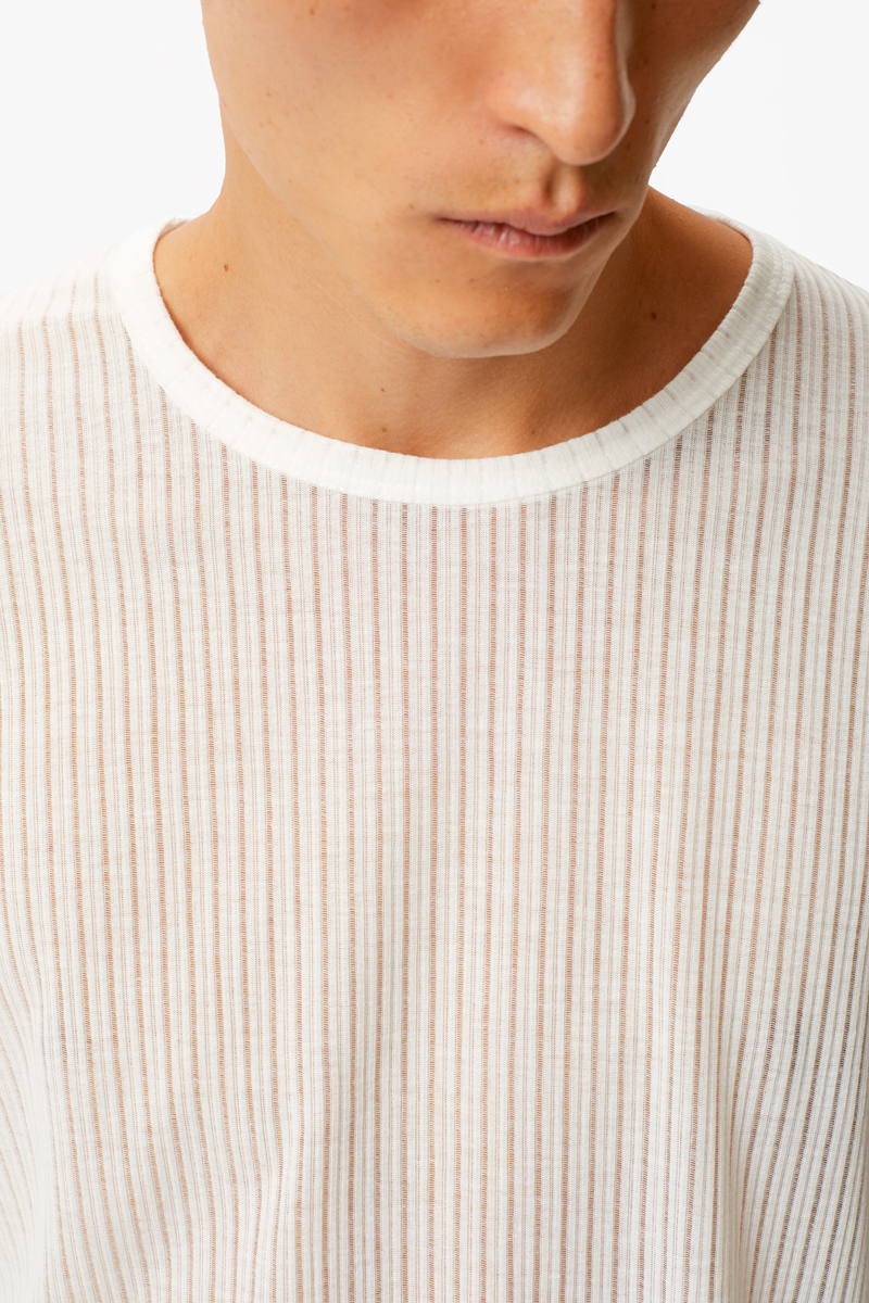 Белый лонгслив STAGE