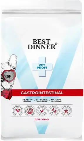 Best Dinner Vet Profi Gastro cухой корм взрослых собак всех пород при нарушениях пищеварения 2 кг
