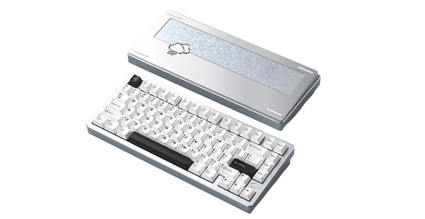 WOBKEY Rainy 75 Anodized Silver Pro купить с доставкой | Geekboards