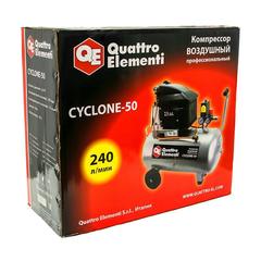 Компрессор поршневой масляный QUATTRO ELEMENTI CYCLONE-50 (240 л/мин, 50л, 2л.с, 8 бар, 32 (248-634)