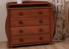 БИ 36 Комод с пелен. столиком (венге)