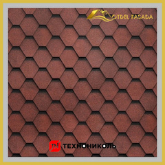 Гибкая черепица ТехноНиколь SHINGLAS Самба Рубин 3 м2/уп (Однослойная)