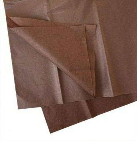 Бумага тишью шоколадная 51*66 см (10 листов)