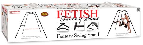 Напольный черный каркас для качелей Swing Stand - Pipedream Fetish Fantasy Series PD3880-23