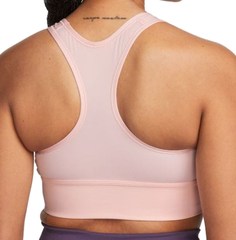 Бюстгальтер спортивный Nike Dri-Fit Swoosh Long Line Bra W - atmosphere/atmosphere/atmosphere/white