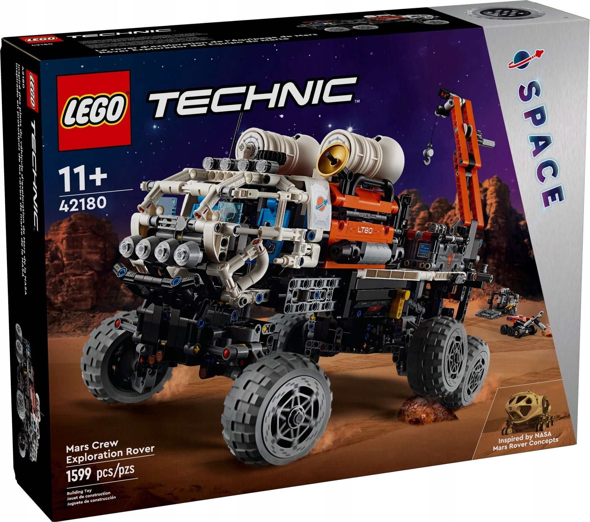 Конструктор LEGO Technic - Марсоход для исследования Марса - Лего Техник  42180 купить в Москве | Доставка по России.