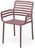 Стул Doga пластиковый с подлокотниками красный Nardi Италия