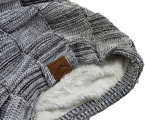 Картинка шапка-бини Skully Wear ZZM-998 11(light grey) - 4