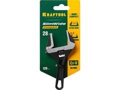 KRAFTOOL SlimWide Compact, 120/28 мм, разводной ключ (27266-15)
