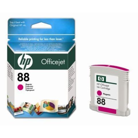 Картридж HP C9387AE (№88 ) magenta - пурпурный картридж для Hewlett-Packard OfficeJet Pro K550, K5400,  L7580, L7680, L7780. Ресурс: 620 стр. Объем 10ml.