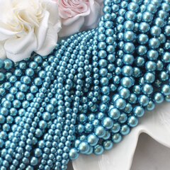 Майорка васильково-синяя 6 мм, 1 нить, МА175