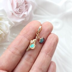 Подвеска Ракушки с эмалью, позолота, П525