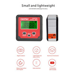 Уровень электронный 0,1° 60x60x25мм (магнитный) Bluetooth DIGJY 82412SB-00B