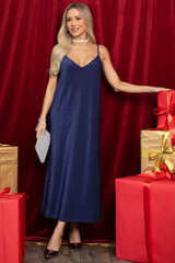 Платье-комбинация Сила притяжения (синее) П14478-7М LT Collection