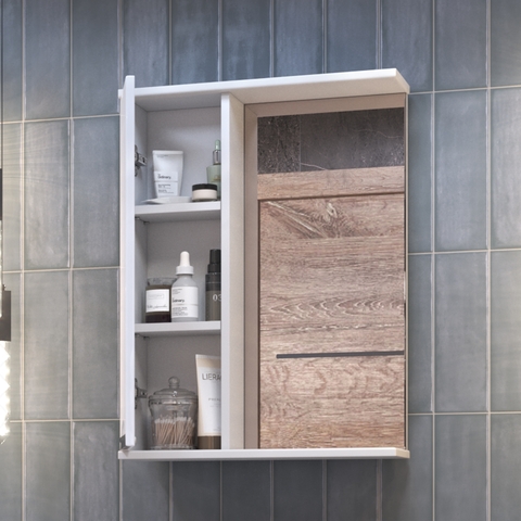 Шкаф навесной с зеркалом Callao 500 (левый)