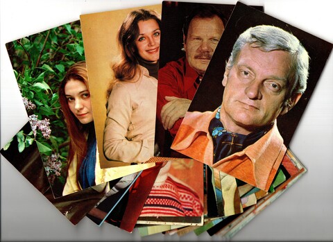 Подборка открыток с артистами СССР - 1970-е, 1980-е годы - 30 штук — чистые, без повторов