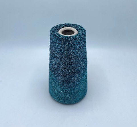 Torcitura di Domaso (пр.Италия)art.Toreador, 3750м/100гр, 80%Вискоза 20%Полиэстер( люрекс) , цвет-Голубой на темной основе, арт-36389