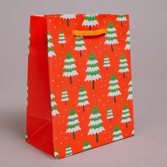 Пакет подарочный XS квадратный, С Новым годом, МИКС, 12*15*8 см (Д*В*Ш)