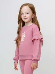 джемпер  для девочки  КР 302876/темно-розовый 1710 к643