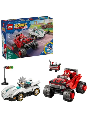 Конструктор Sonic the Hedgehog 77118 Сильвер против Наклза