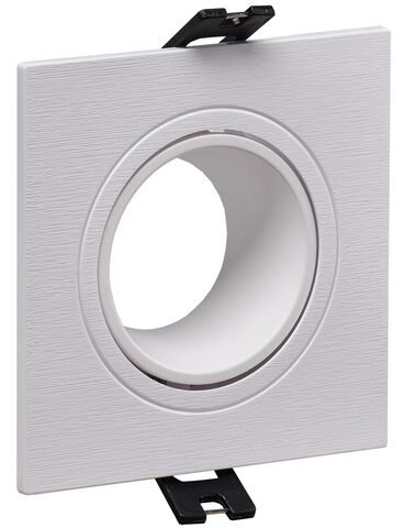 Светильник 4101 встраиваемый MR16 квадрат пласт. белый IEK