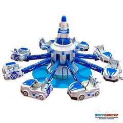 Летающая карусель «Космический Вальс» 8 кабинок, 16 мест, 11×11×7,8 м