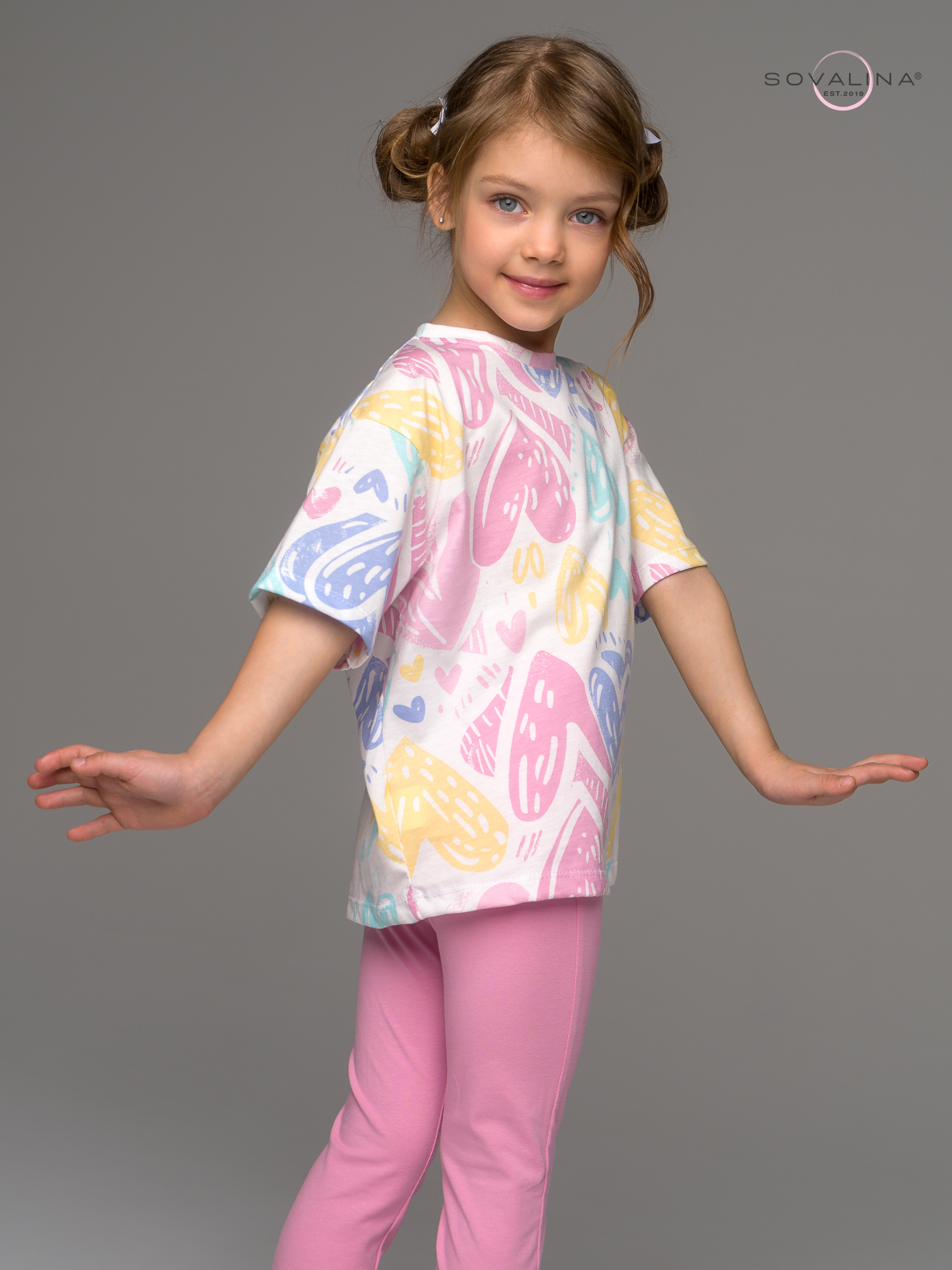 Костюм Мун акварельные сердечки-кэнди