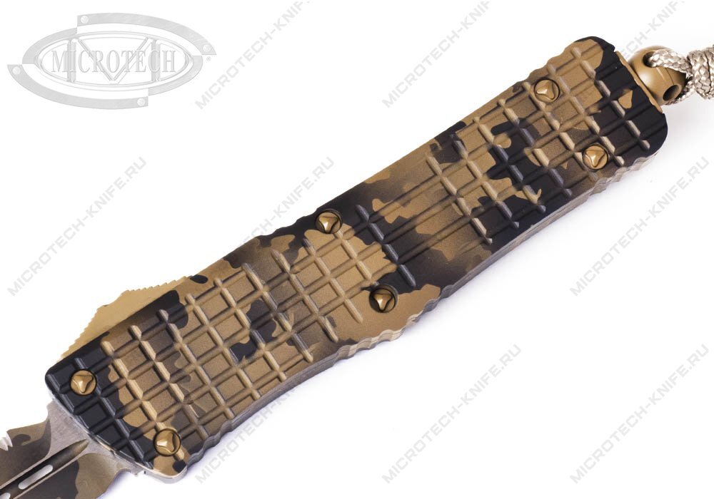 Нож Microtech Combat Troodon 142-3FRCCS FRAG Coyote Camo - фотография 