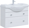 Aquanet 304289 Тумба Рондо 85 2 ящ. (Yatao) цв. белый глянец (304289)