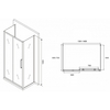 Abber Schwarzer Diamant AG30140MH-S70M-S70M Душевой уголок, 140x70x195