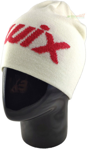 Картинка шапка-бини Swix swix logo снежно-белый - 1
