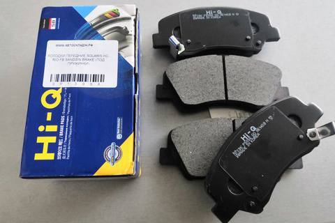 КОЛОДКИ ПЕРЕДНИЕ SOLARIS HC, RIO FB SANGSIN BRAKE (ПОД ПРУЖИНКИ)